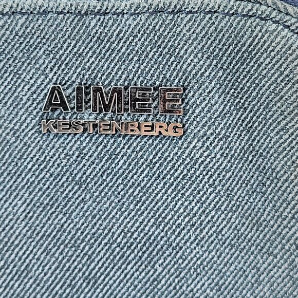 Aimee Kestenberg Crossbody Purse Small Denim Adjustable Nylon Strap - Picture 6 of 6